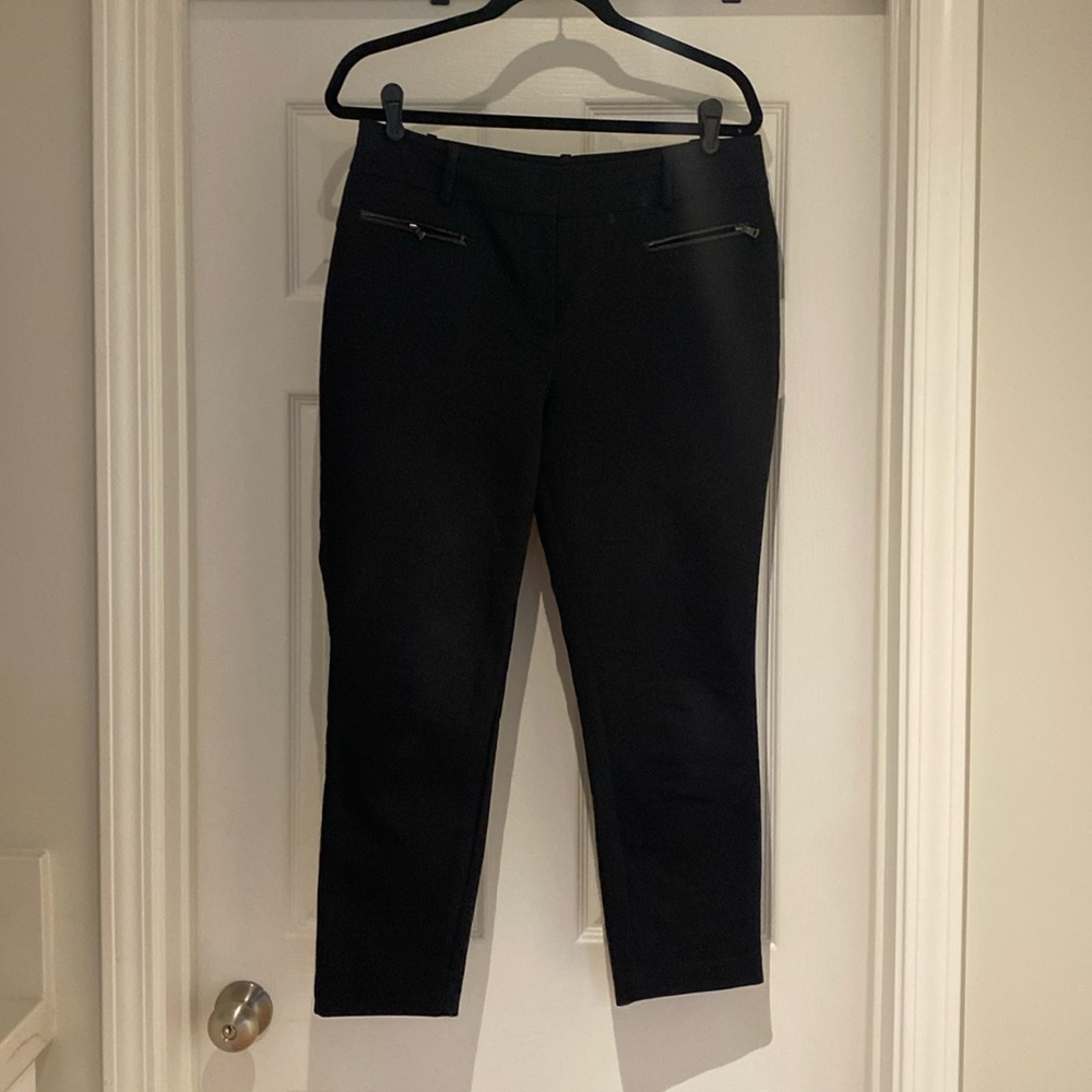 Black, ankle length trouser